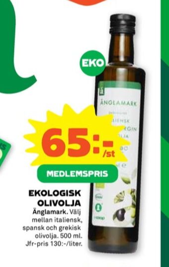Stora Coop Änglamark olivolja erbjuda