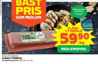 Coop Fläskytterfilé erbjuda