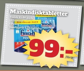 Bonum Matmarknad Maskindisktabletter erbjuda