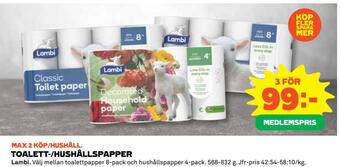 Coop Daglivs Toalett-/hushållspapper erbjuda