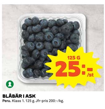 Coop Blåbär i ask erbjuda