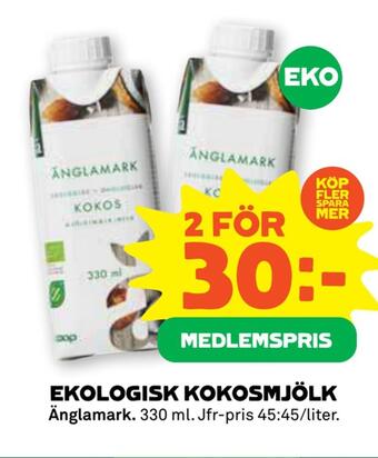 Stora Coop Ekologisk kokosmjölk erbjuda