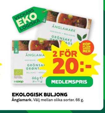 Stora Coop Ekologisk buljong erbjuda