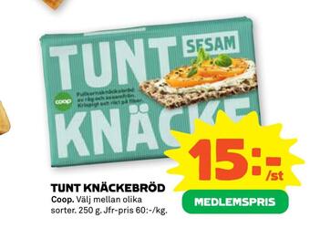 Stora Coop Tunt knäckebröd erbjuda