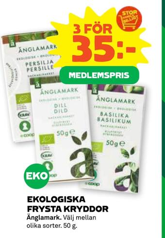Stora Coop Ekologiska frysta kryddor erbjuda