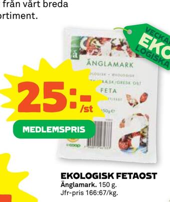 Stora Coop Ekologisk fetaost erbjuda