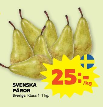 Stora Coop Svenska päron erbjuda