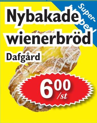 T-jarlen Nybakade wienerbröd erbjuda