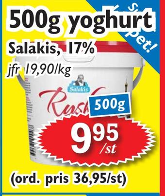 T-jarlen 500g yoghurt erbjuda