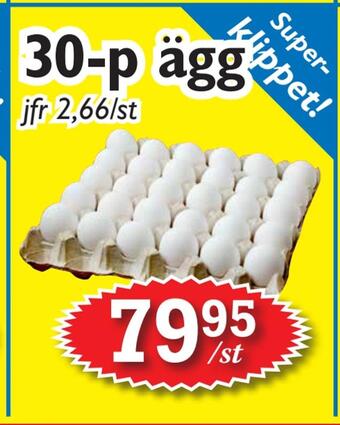 T-jarlen 30-p ägg erbjuda
