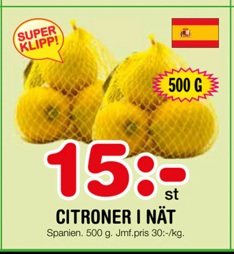 Nya Pulsen Citroner i nät erbjuda