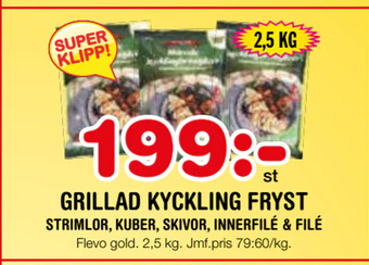 Nya Pulsen Grillad kyckling fryst erbjuda