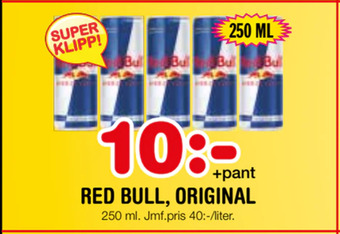 Nya Pulsen Red bull, original erbjuda
