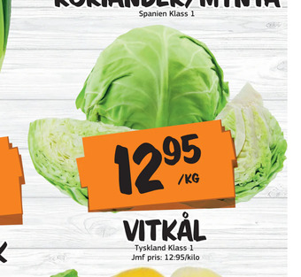 Bazaar Food market Vitkål erbjuda