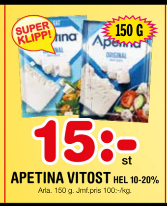 Nya Pulsen Apetina vitost erbjuda