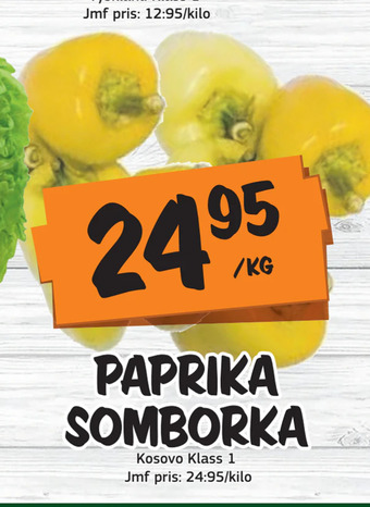 Bazaar Food market Paprika somborka erbjuda