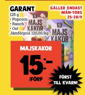 MatArket Majskakor erbjuda