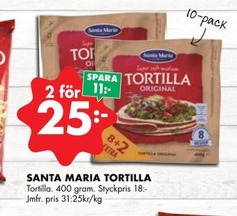 ÖoB Santa maria tortilla erbjuda