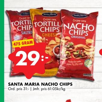 ÖoB Santa maria nacho chips erbjuda