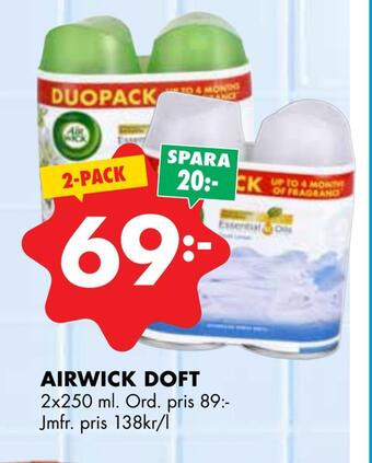 ÖoB Airwick doft erbjuda