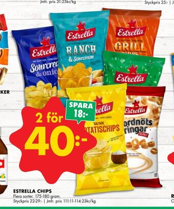 ÖoB Estrella chips erbjuda