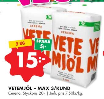 ÖoB Vetemjöl erbjuda