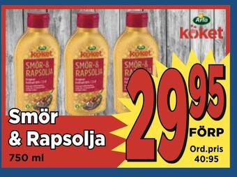 Supergrossen Smör & rapsolja erbjuda