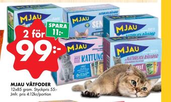 ÖoB Mjau våtfoder erbjuda