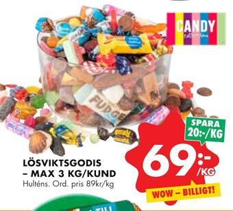 ÖoB Lösviktsgodis erbjuda