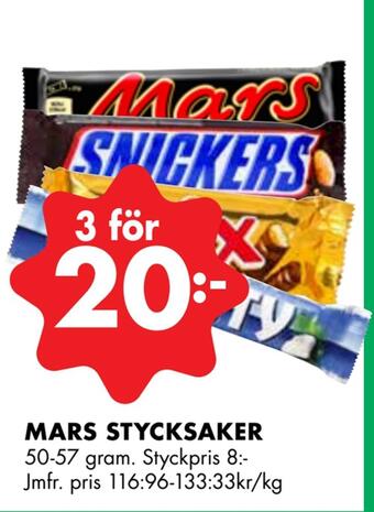 ÖoB Mars stycksaker erbjuda