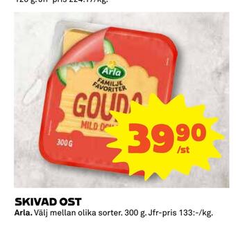 Coop Skivad ost erbjuda