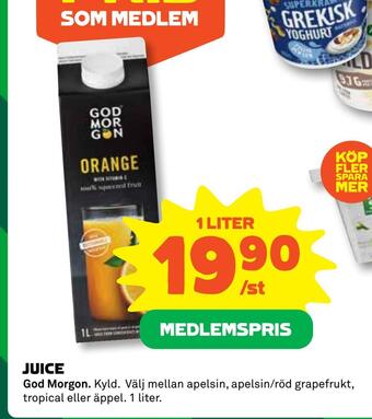 Coop Juice erbjuda