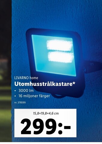 Lidl LIVARNO home Utomhusstrålkastare erbjuda