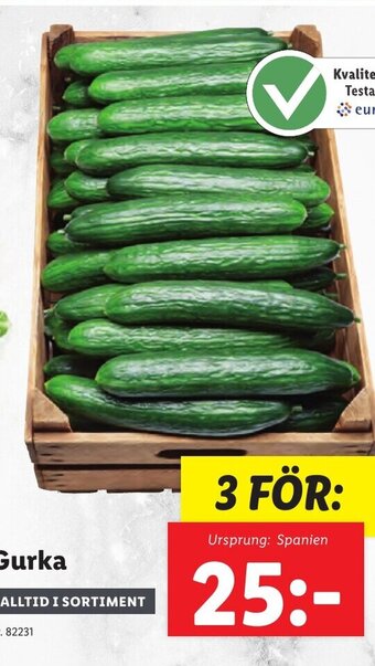Lidl Gurka erbjuda