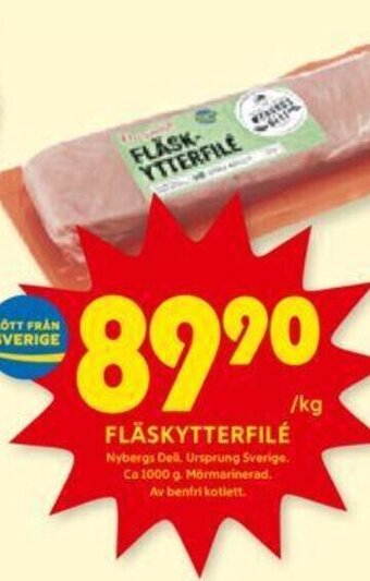 ICA Kvantum FLÄSKYTTERFILÉ erbjuda