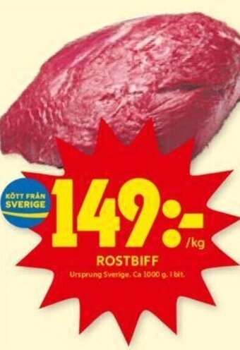 ICA Kvantum ROSTBIFF erbjuda