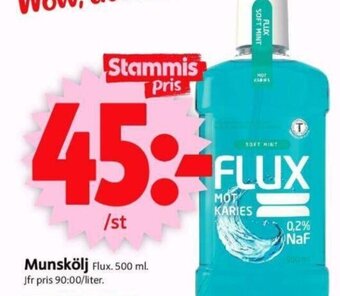 ICA Supermarket Munskölj Flux. 500 ml. erbjuda