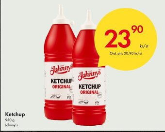 Snabbgross Ketchup 950 g. Johnny's erbjuda