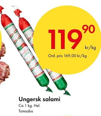 Snabbgross Ungersk salami erbjuda