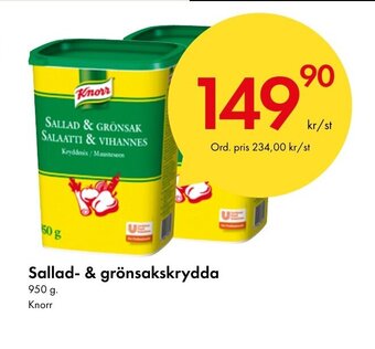 Snabbgross Sallad- & grönsakskrydda 950 g Knorr erbjuda