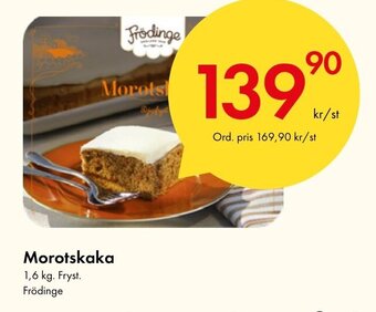 Snabbgross Morotskaka 1,6 kg. erbjuda