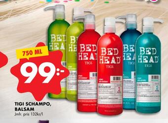 ÖoB Tigi schampo, balsam erbjuda