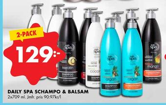 ÖoB Daily spa schampo & balsam erbjuda