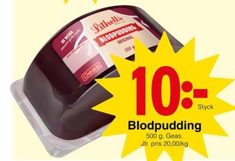Matöppet Blodpudding erbjuda