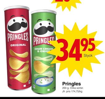 Matöppet Pringles erbjuda
