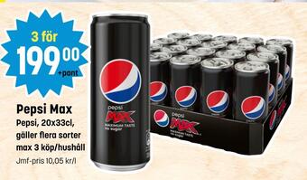 Eurocash Pepsi max erbjuda