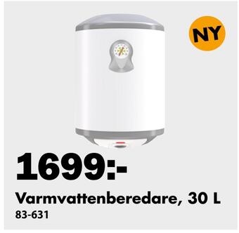 Biltema Varmvattenberedare, 30 l erbjuda
