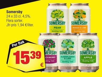 Calle Somersby erbjuda