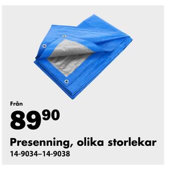 Biltema Presenning, olika storlekar erbjuda