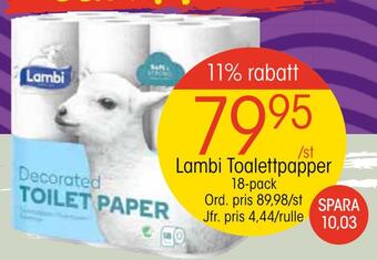 EKO Lambi toalettpapper erbjuda